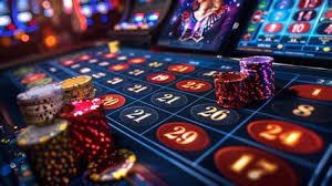 Live dealer table with professional casino setup and multi-camera broadcast
